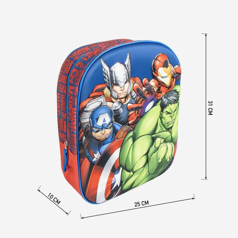 Cartable The Avengers Bleu 8 x 31 x 27 cm