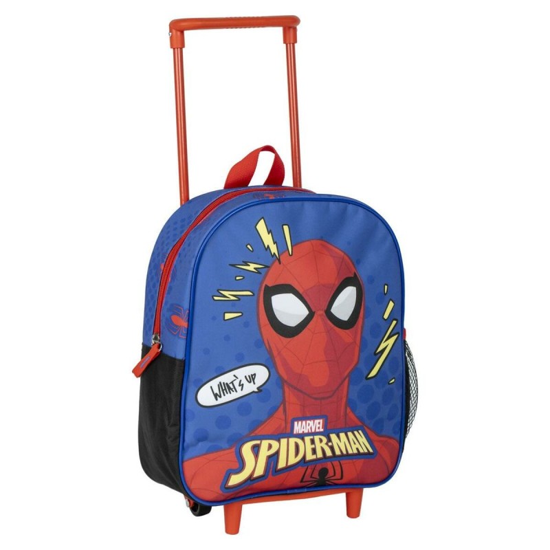 Cartable à roulettes Spider-Man Bleu 10 x 30 x 25 cm