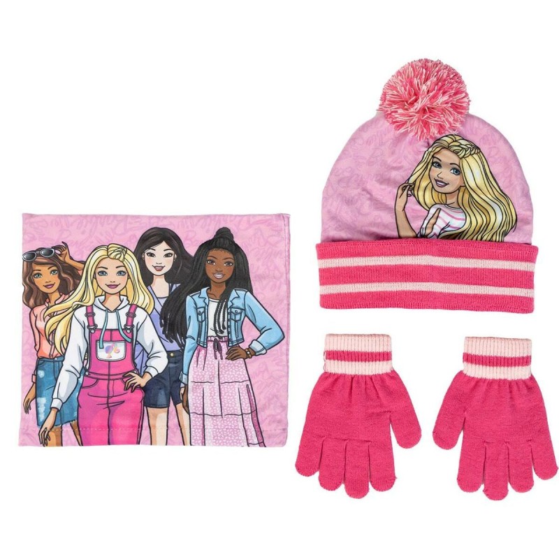 Bonnet enfant Barbie Rose (Taille unique)