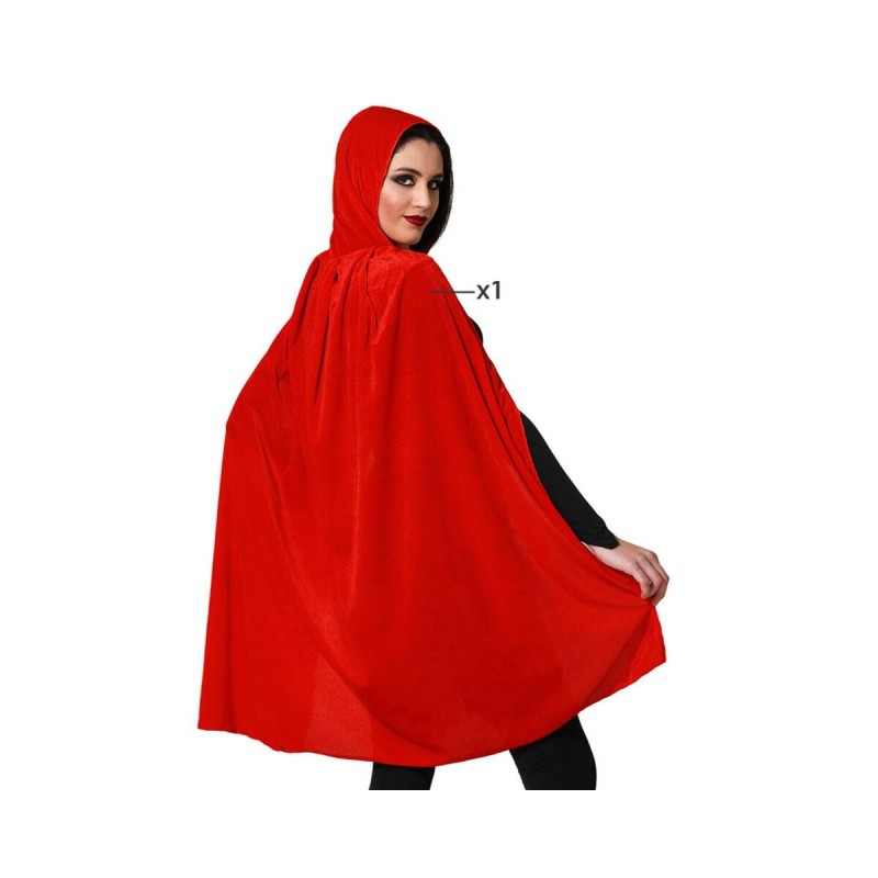 Cape Avec capuche 100 cm Rouge