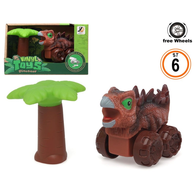 Petite voiture-jouet Dinosaur Series 20 x 12 cm Marron