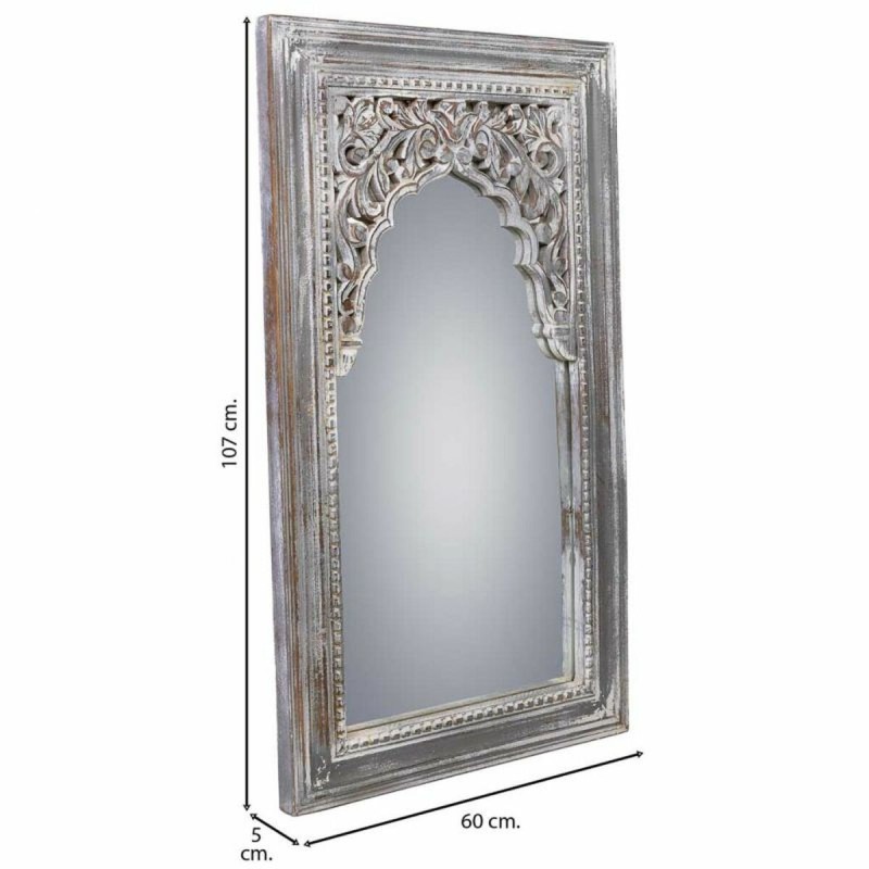 Miroir mural Alexandra House Living Blanc 5 x 107 x 60 cm Rectangulaire