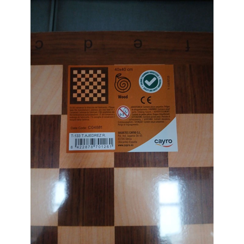 Échecs et dames Cayro T-133 Bois