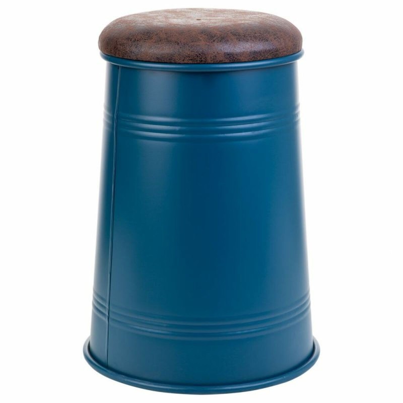 Tabouret Alexandra House Living Bleu Polyuréthane Métal Éponge Bois MDF 47 x 27 x 33 cm