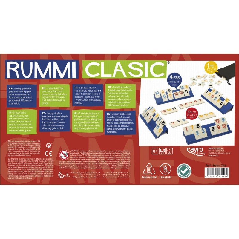 Jeu Cayro Rummi (ES-PT-EN-FR-IT-DE)