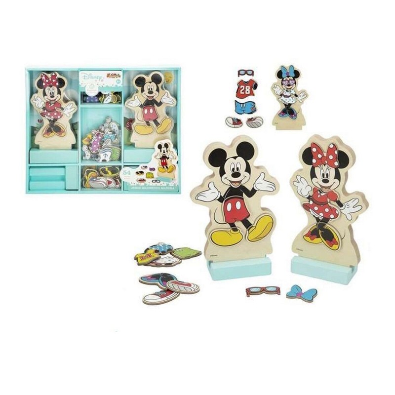 Jouet Educatif Disney Magnétique Vêtements 54 Pièces 34 x 28 cm Bois