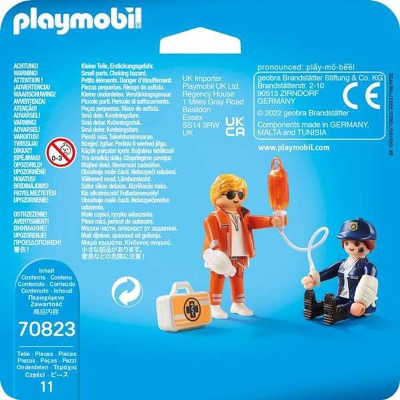 Playset Playmobil 70823 Doctor Police 70823 (11 pcs)