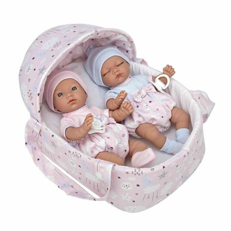 Poupée Bébé Arias Elegance Twins 28 cm Panier