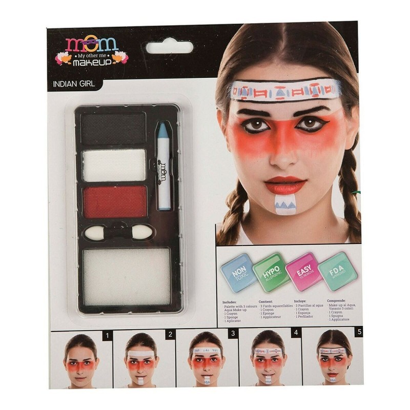 Kit de maquillage pour enfant My Other Me Femme Amérindien (24 x 20 cm)