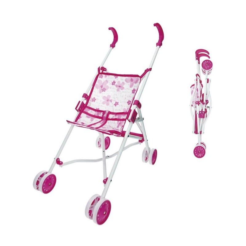 Poussette pour poupées Reig Pliable Rose 25