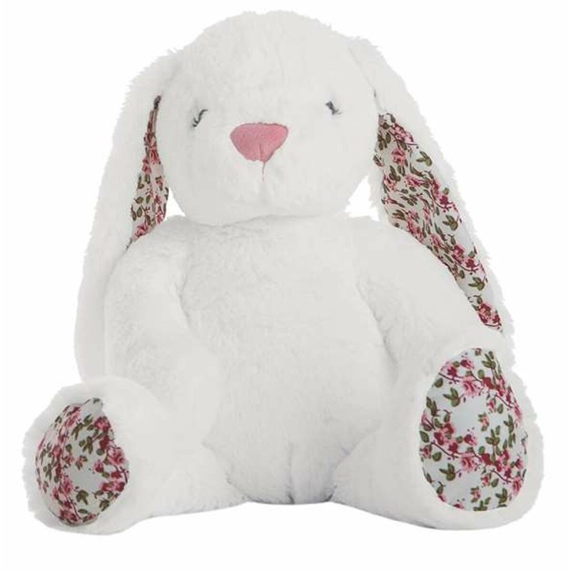 Jouet Peluche Flowers Lapin Blanc 40 cm