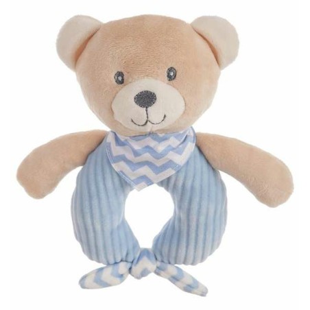 Peluche Hochet Bleu Ours Velours