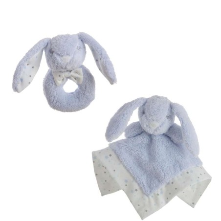 Doudou    Lapin 30 x 30 cm Hochet