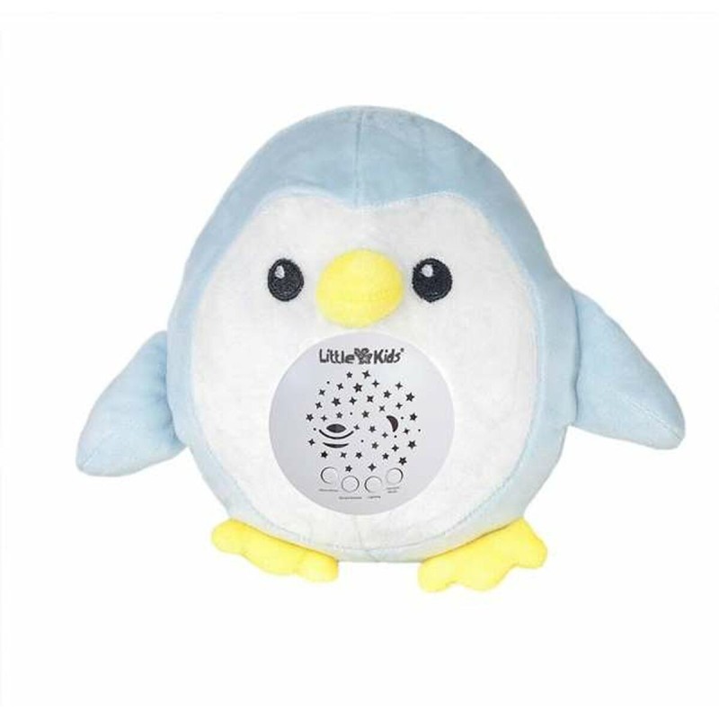 Peluche musicale Projecteur Bleu Pingouin