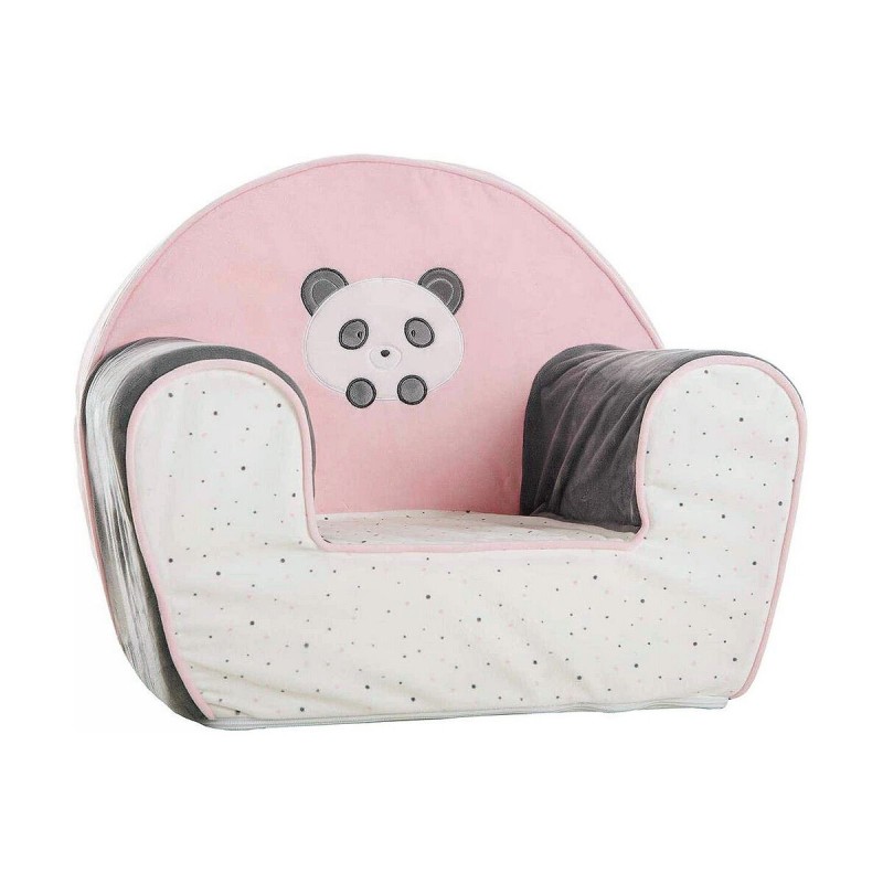 Fauteuil pour enfant Ours Panda Rose clair 44 x 34 x 53 cm