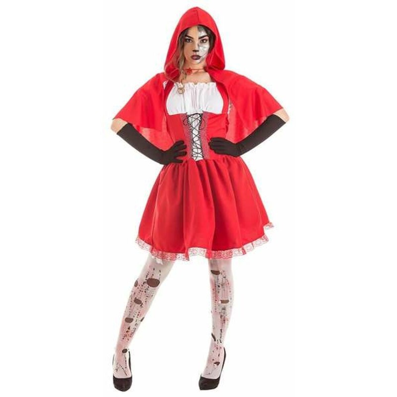 Déguisement pour Adultes Halloween Chaperon Rouge (3 Pièces)