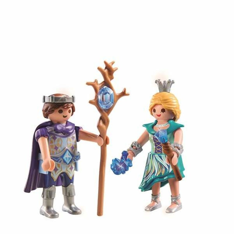 Figurines Articulées Playmobil 71208 Prince Princesse 15 Pièces Duo