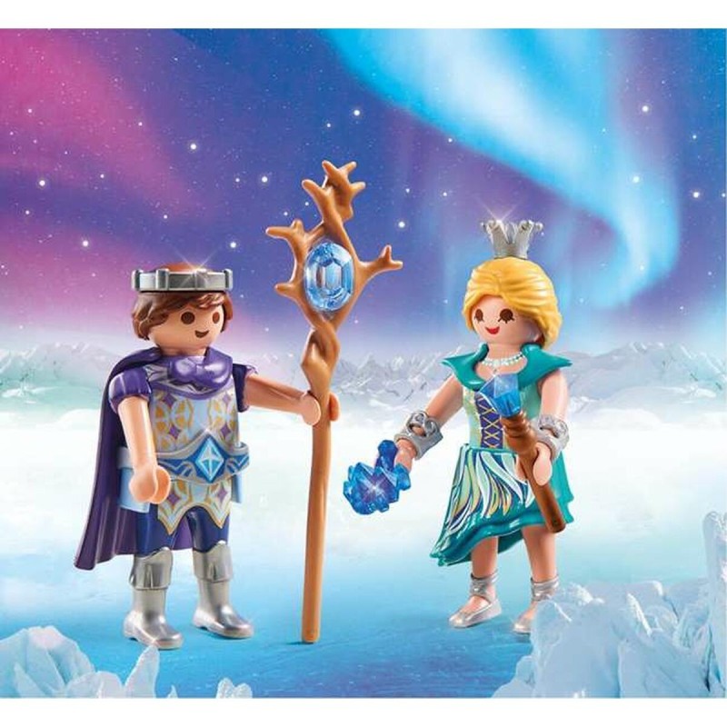 Figurines Articulées Playmobil 71208 Prince Princesse 15 Pièces Duo