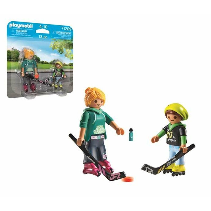 Playset Playmobil 71209 13 Pièces Joueur de hockey Duo