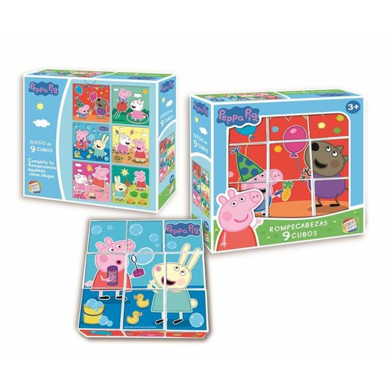 Puzzle Peppa Pig 9 Pièces 20 x 20 x 5 cm