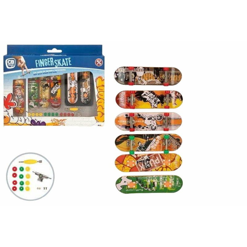 Set de skateboards pour doigts Colorbaby 10 x 3 cm 24 Pièces