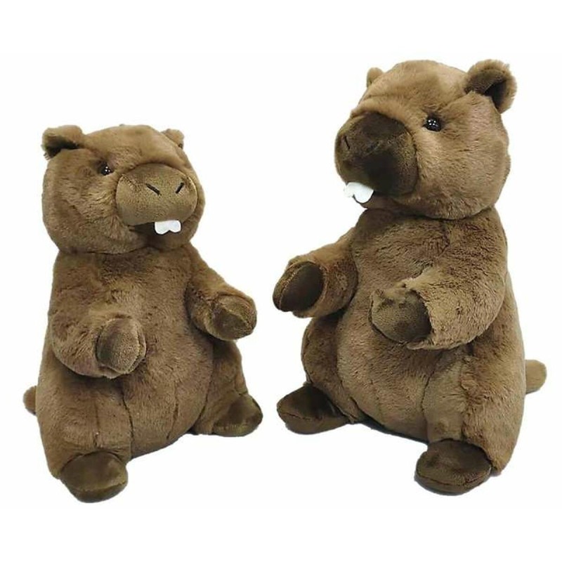 Jouet Peluche Brune Marmotte 38 cm