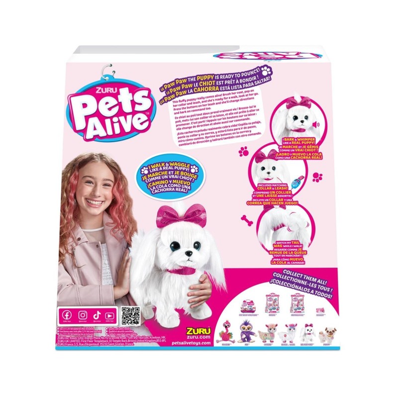 Chien interactif Lil Paw Paw Puppy Pets Alive 30 x 18 x 30 cm