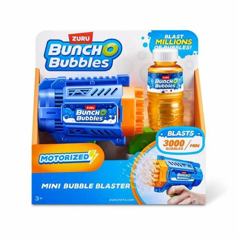 Pistolet à bulles de savon Zuru BunchO Mini Bubble Blaster 20 x 20 x 7 cm Bleu