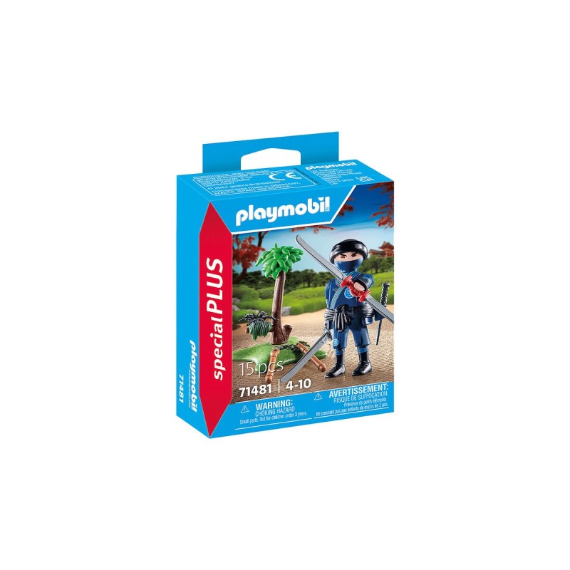 Personnage articulé Playmobil Ninja 15 Pièces