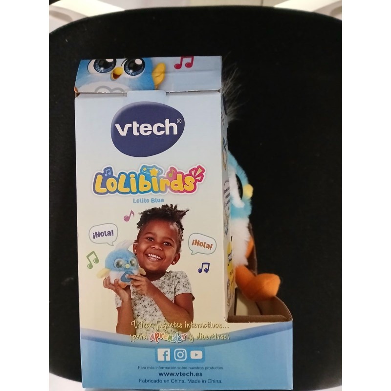 Peluche sonore Vtech Lolibirds Lolito Bleu