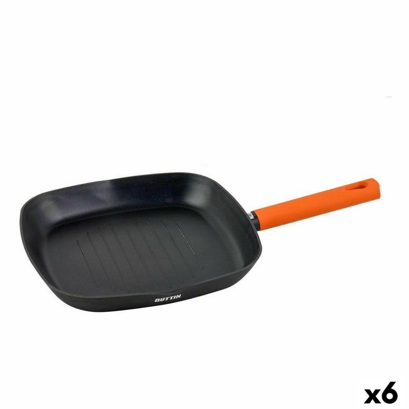 Poêle à Grilller Quttin Gastro Noir Orange 47 x 29