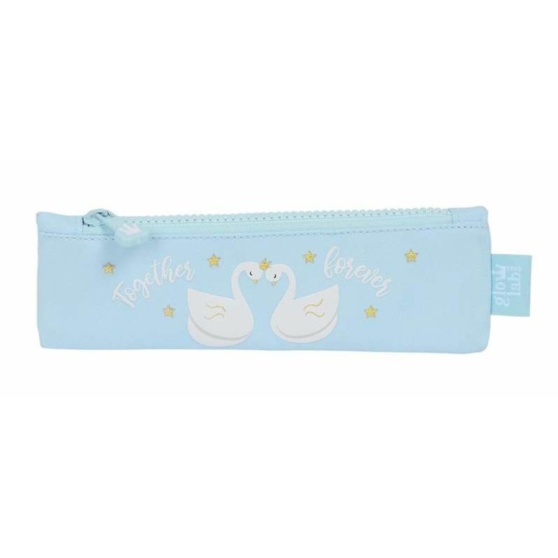 Fourre-tout Glowlab Kids Bleu 20 x 6 x 1 cm Cygne Étroit