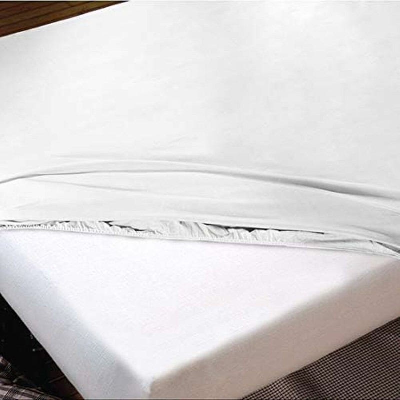 Drap housse Hosteline IRIS Blanc Lit king size