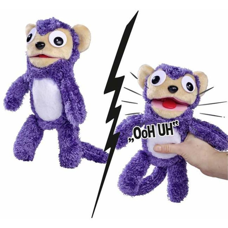 Peluche sonore Simba Screamerz Singe 30 cm Violet