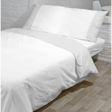 Parure de couette Hosteline MONACO NORDICO Blanc Lit king size 260 x 240 cm 4 Pièces