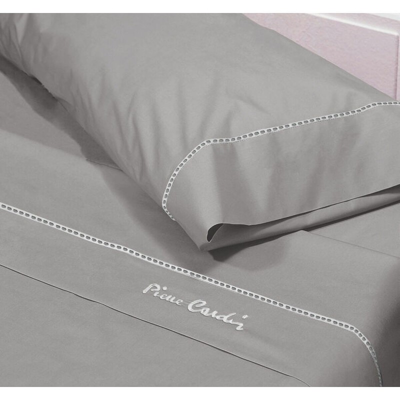 Jeu de draps Pierre Cardin ARCADIA Lit king size Gris