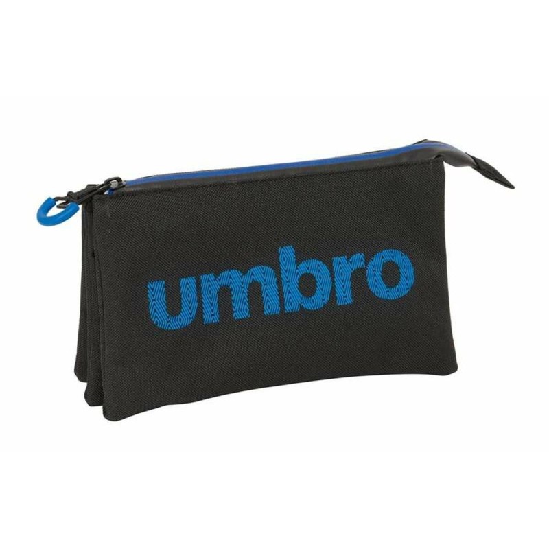 Trousse Fourre-Tout Triple Umbro Jet Black 22 x 12 x 3 cm