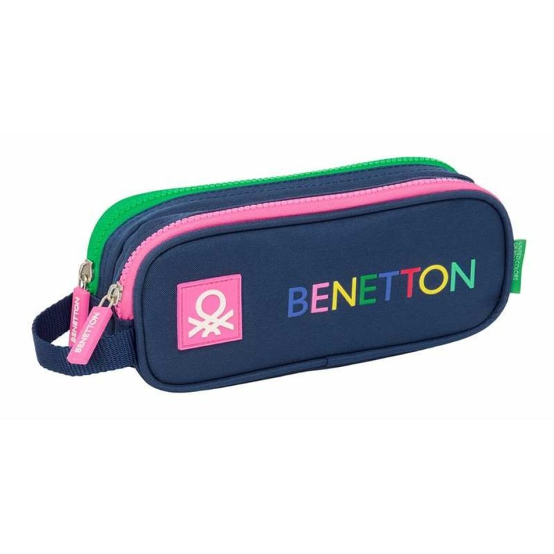 Trousse Fourre-Tout Double Benetton Damero 21 x 8 x 6 cm