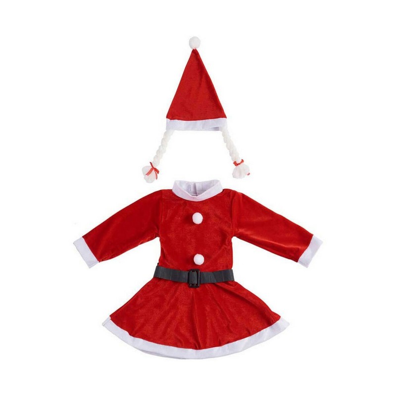 Déguisement pour Enfants Maman Noël 4-6 ans Rouge Blanc