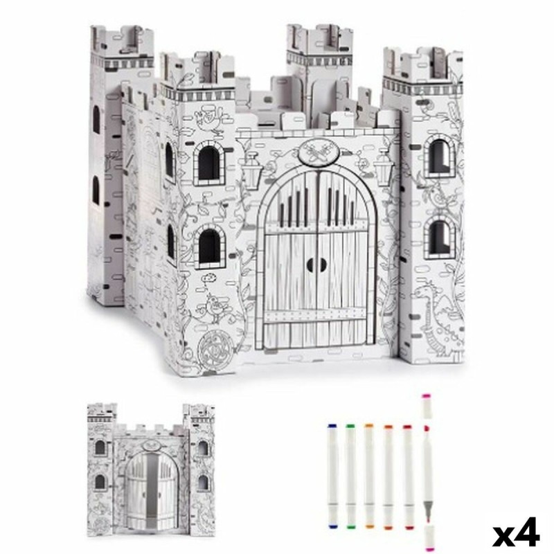 Travaux Manuel en papier Pincello CV20983 Château (4 Unités)