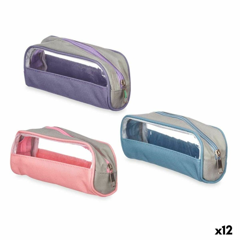 Trousse d'écolier Pincello 444 Bleu Transparent 23 x 5