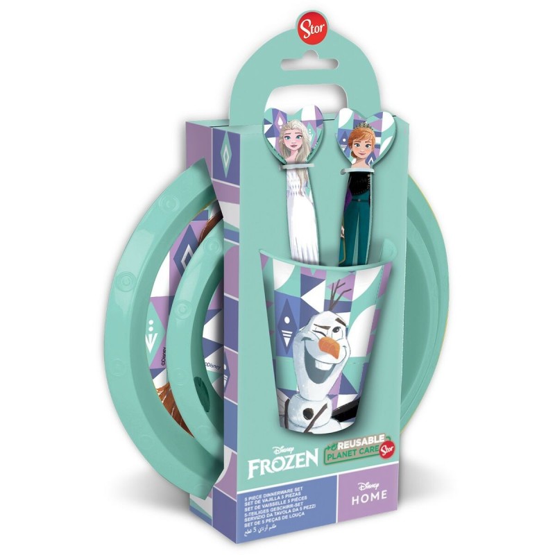 Ensemble Vaisselle pour Enfants Frozen CZ11310 Plastique (5 Pièces)