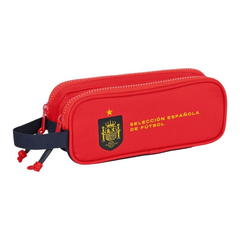 Trousse d'écolier RFEF Rouge Bleu (21 x 8 x 6 cm)