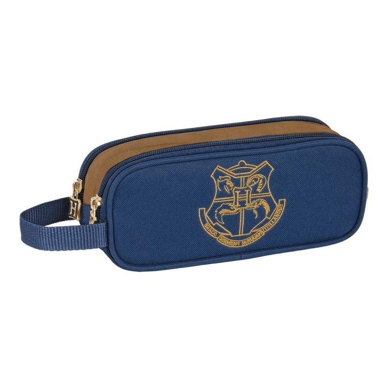 Trousse d'écolier Harry Potter Magical Marron Blue marine (21 x 8 x 6 cm)