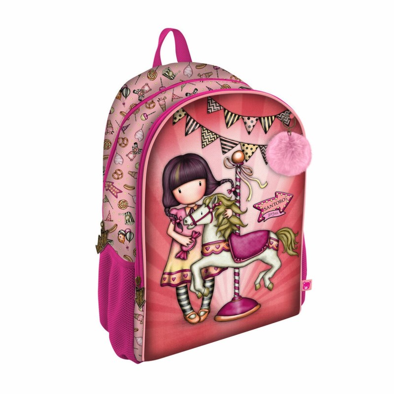 Cartable Gorjuss Carousel Saumon 31.5 x 44 x 22.5 cm