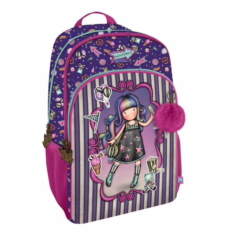 Cartable Gorjuss Up and away Violet 29 x 45 x 17 cm