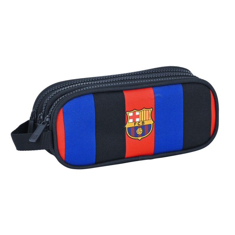 Trousse Fourre-Tout Triple F.C. Barcelona Bordeaux Blue marine (21 x 8.5 x 7 cm)