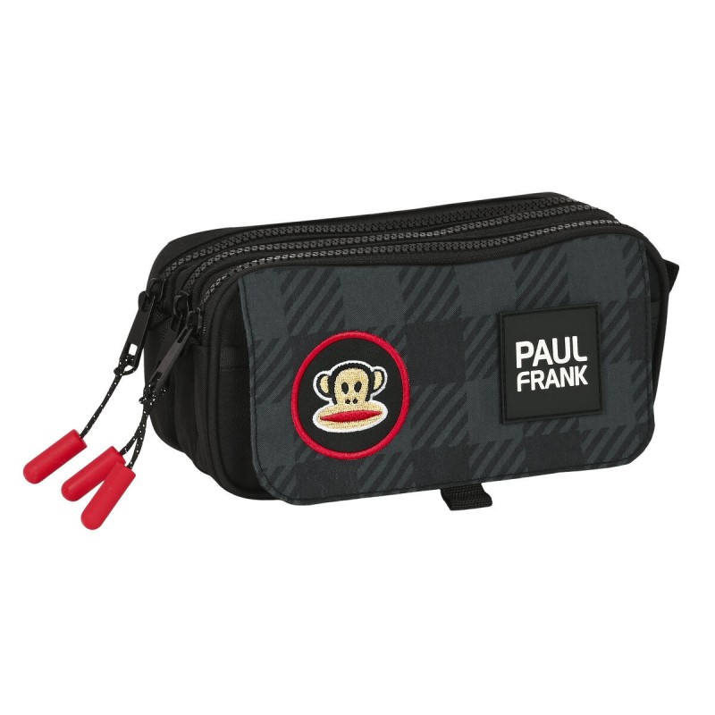 Trousse Fourre-Tout Triple Paul Frank Campers Noir (21