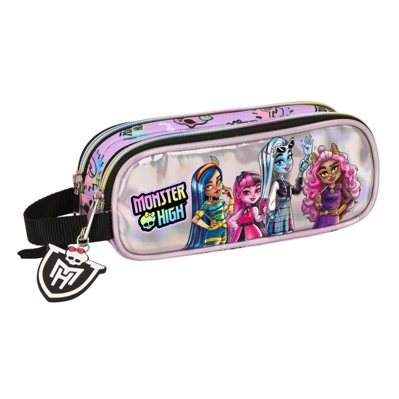 Trousse Fourre-Tout Double Monster High Best boos Lila 21 x 8 x 6 cm