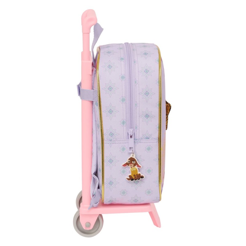 Cartable à roulettes Wish Lila 22 x 27 x 10 cm